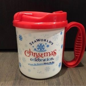 Sea World Hot Chocolate Mug Theme Park Christmas Collectible Memorabilia
